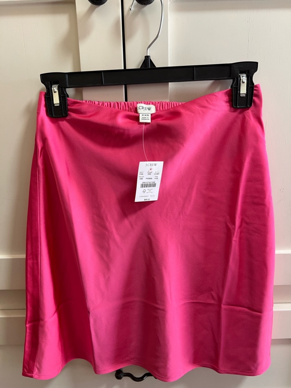 J. Crew Bright Pink A-Line Skirt